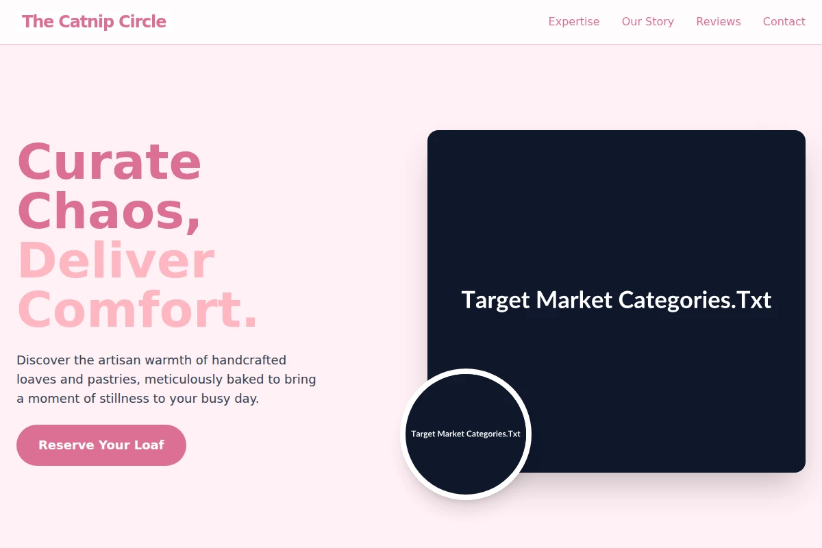 Loaf Target Market Categories.Txt