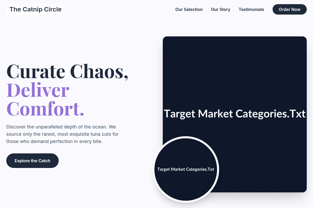 Tuna Target Market Categories.Txt