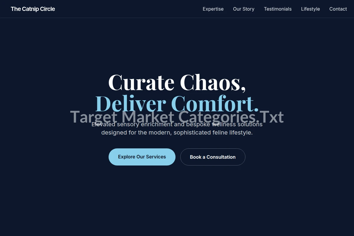 Calico Target Market Categories.Txt