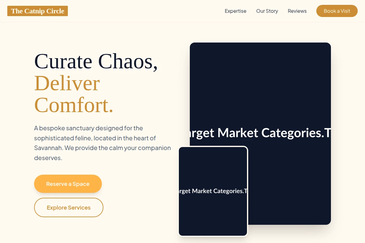 Savannah Target Market Categories.Txt