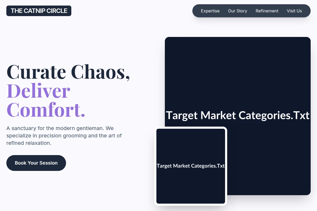 Groom Target Market Categories.Txt
